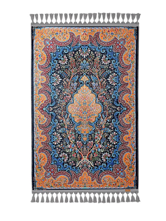 Turkish Prayer Rug, Traditional Ottoman Design Seccade