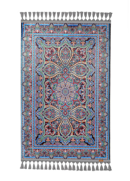 Turkish Prayer Rug, Ottoman Design, Soft Muslim Prayer Mat
