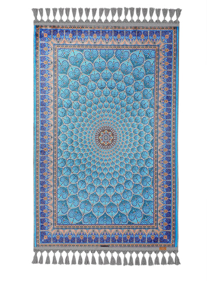 Turkish Prayer Rug, Ottoman Design, Soft Muslim Prayer Mat