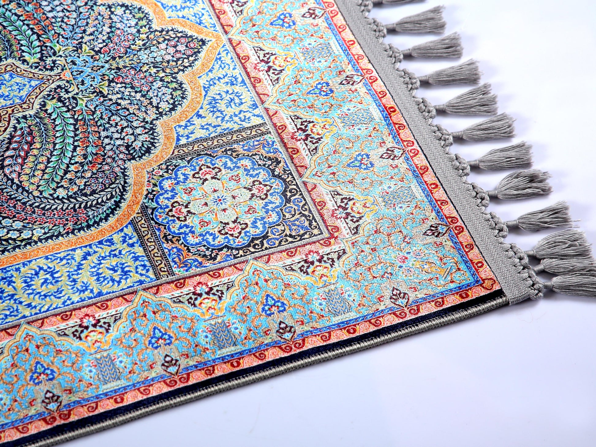 Turkish Prayer Rug, Ottoman Design, Soft Muslim Prayer Mat