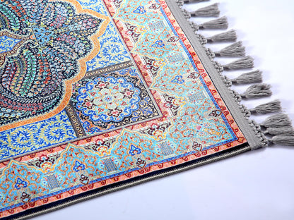 Turkish Prayer Rug, Ottoman Design, Soft Muslim Prayer Mat