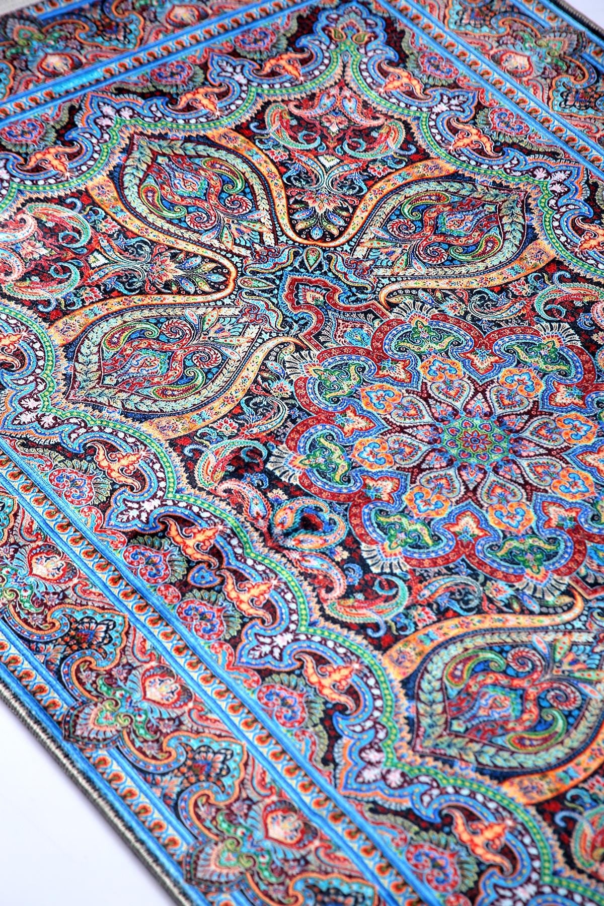 Turkish Prayer Rug, Ottoman Design, Soft Muslim Prayer Mat