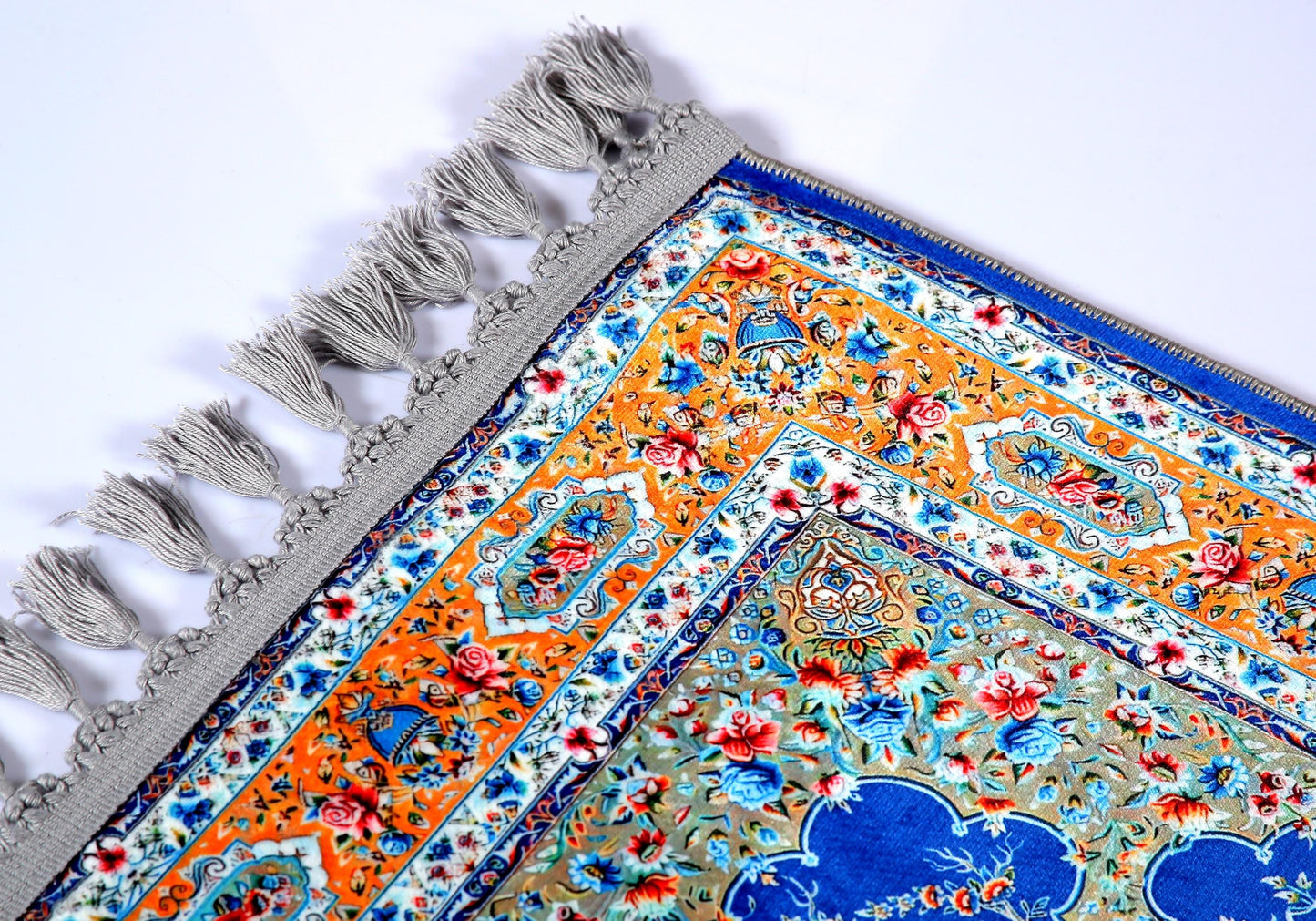 Turkish Prayer Rug, Ottoman Design, Soft Muslim Prayer Mat