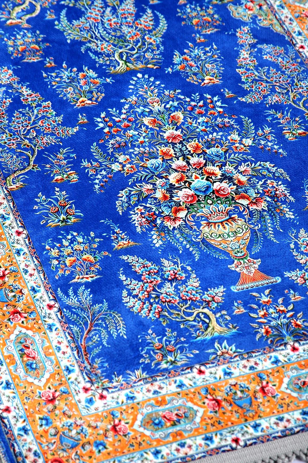 Turkish Prayer Rug, Ottoman Design, Soft Muslim Prayer Mat