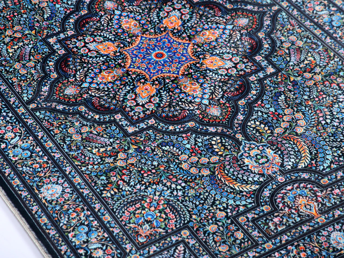 Turkish Prayer Rug, Soft Muslim Prayer Mat, Ottoman Design