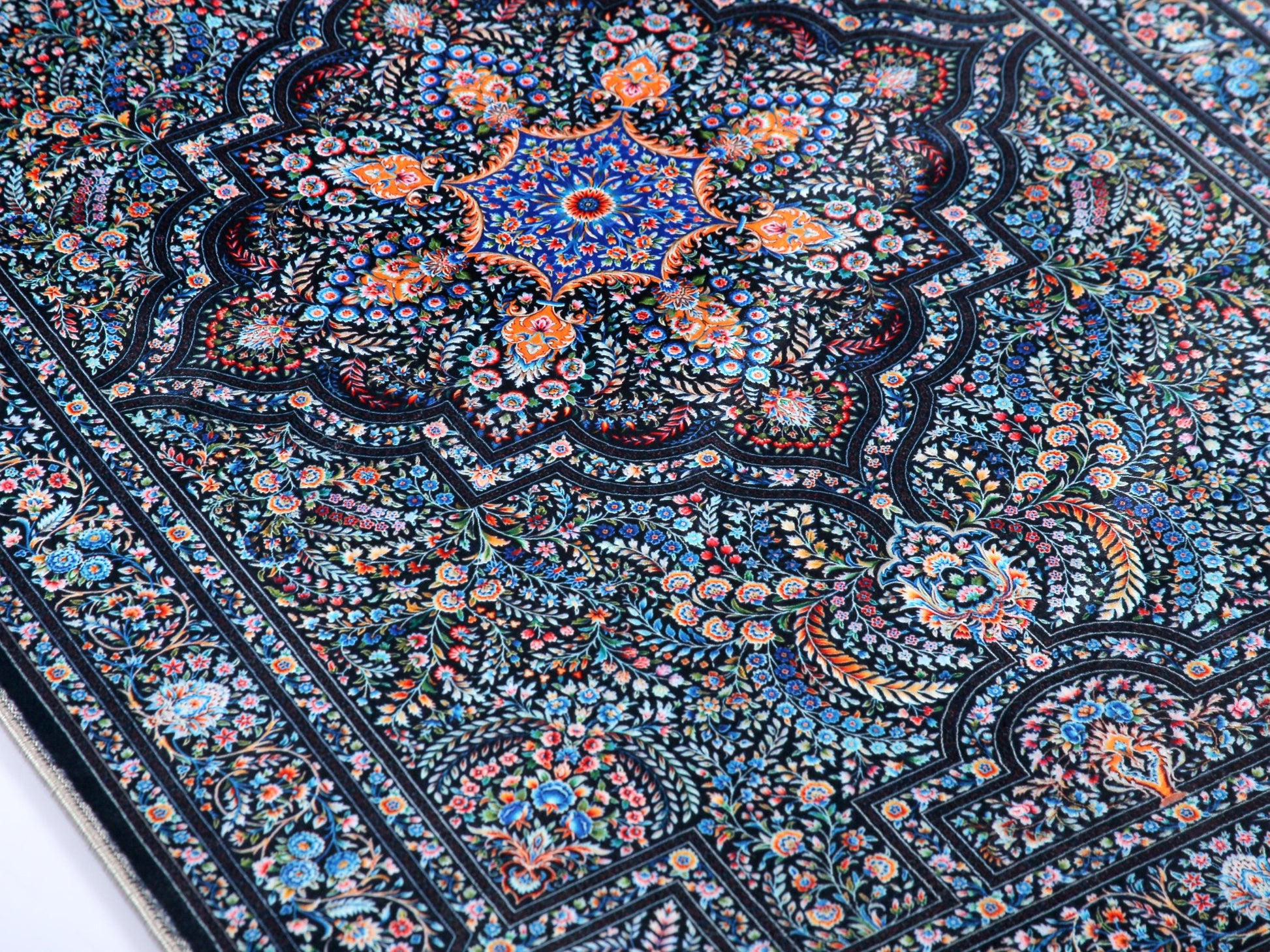 Turkish Prayer Rug, Soft Muslim Prayer Mat, Ottoman Design