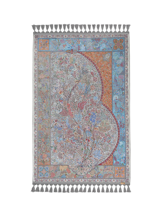 Turkish Prayer Rug, Ottoman Design, Soft Muslim Prayer Mat