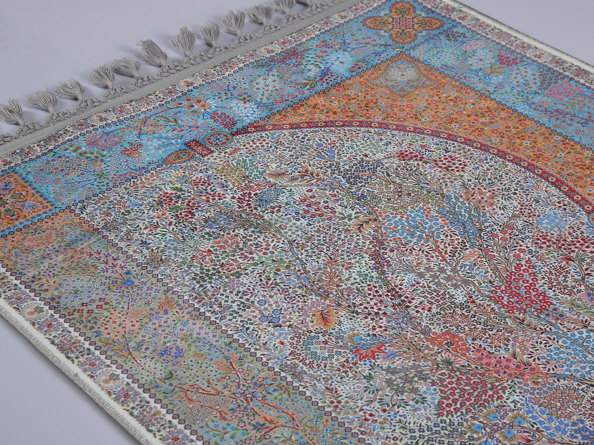 Turkish Prayer Rug, Ottoman Design, Soft Muslim Prayer Mat