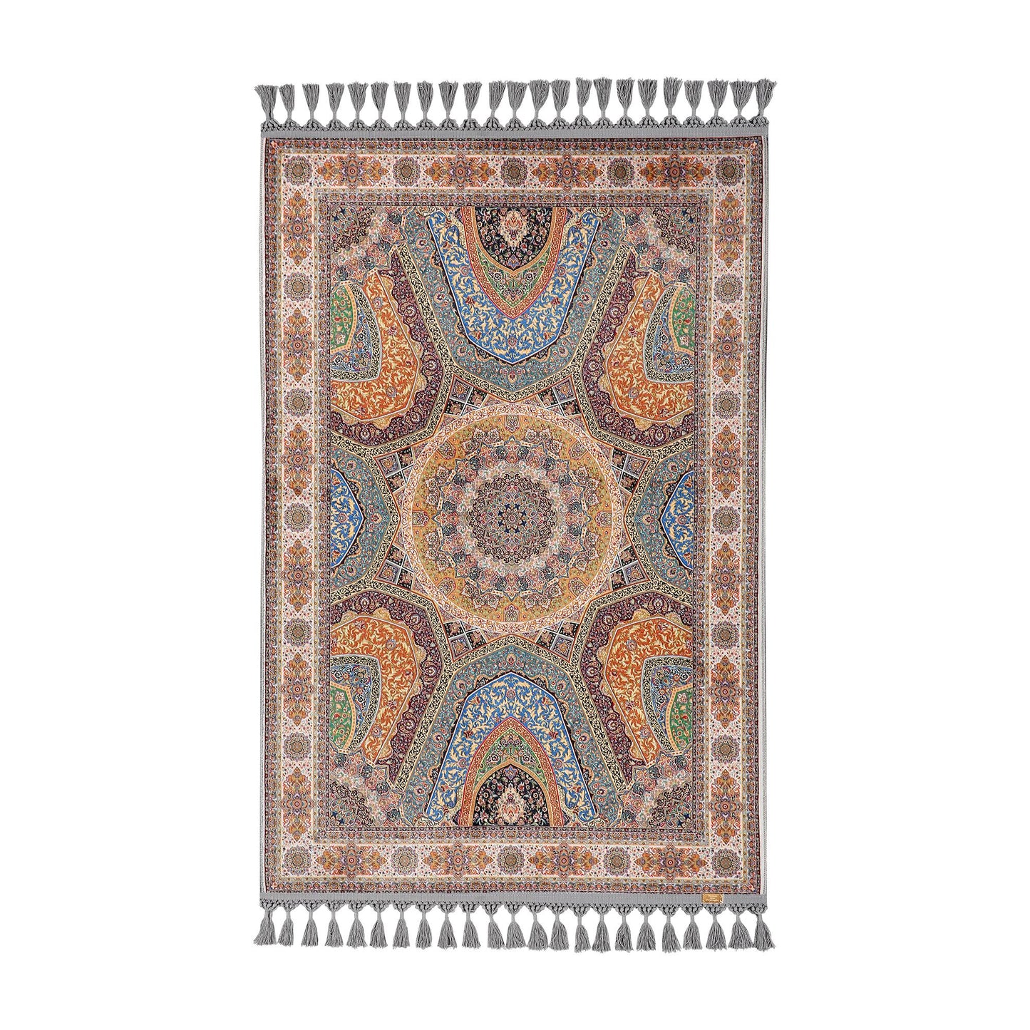 Turkish Prayer Rug, Soft Muslim Prayer Mat, Ottoman Design