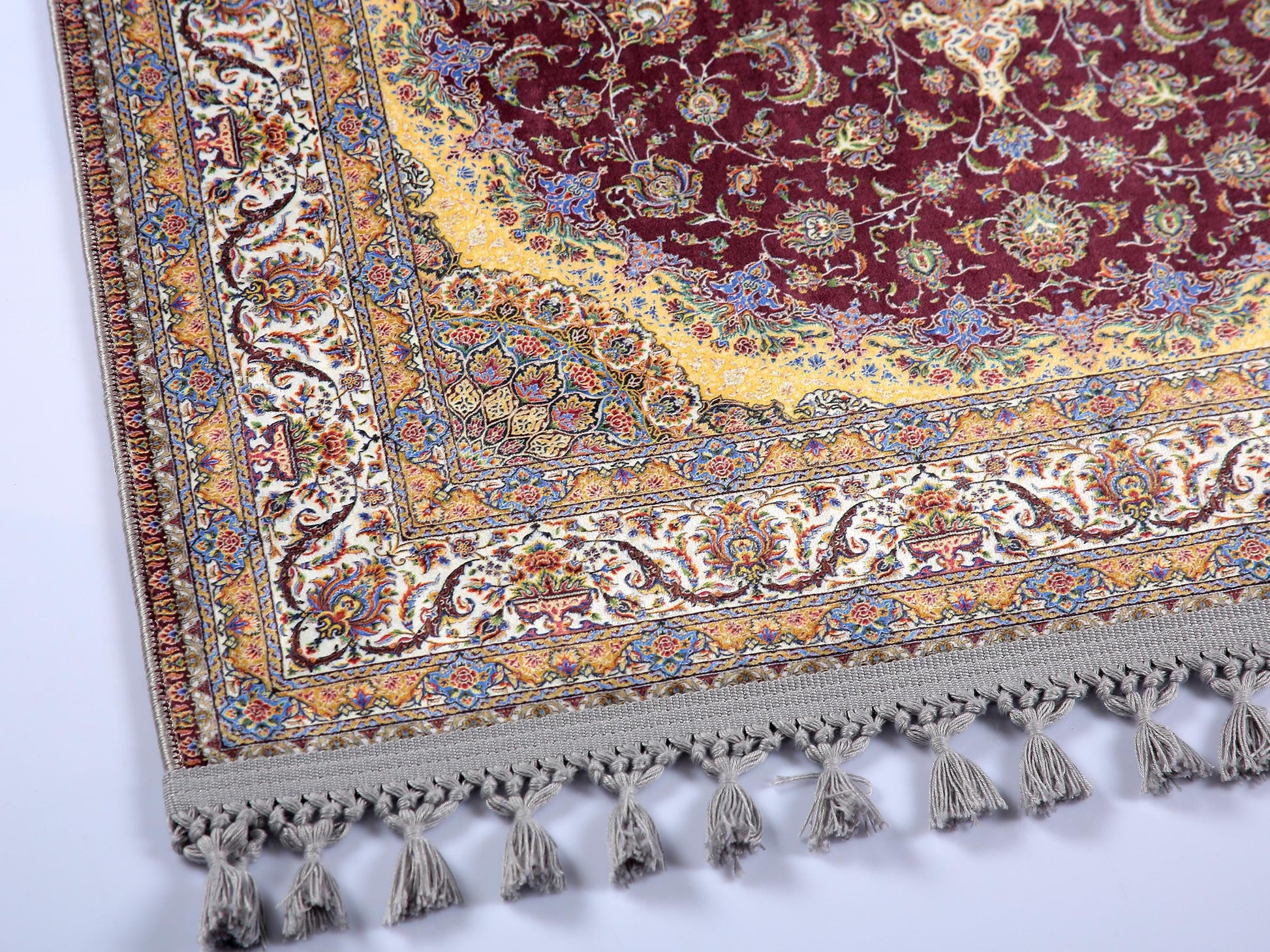 Turkish Prayer Rug, Soft Muslim Prayer Mat, Ottoman Design