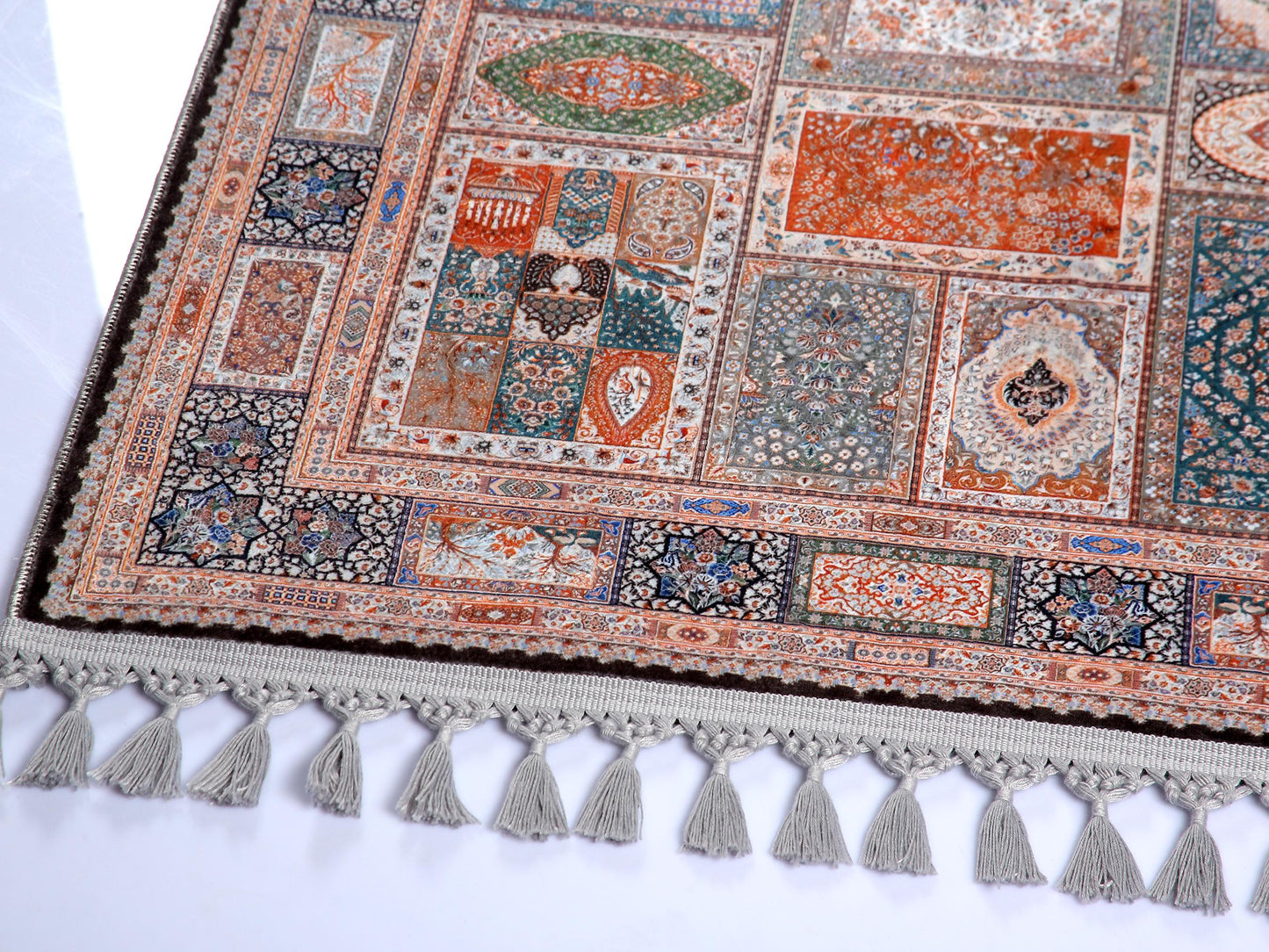 Turkish Prayer Rug, Soft Muslim Prayer Mat, Ottoman Design