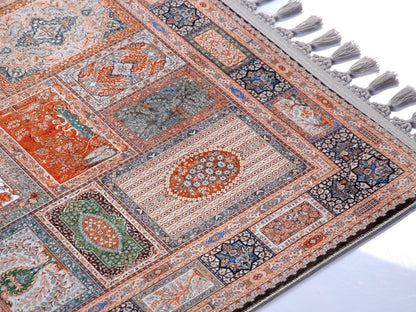 Turkish Prayer Rug, Soft Muslim Prayer Mat, Ottoman Design