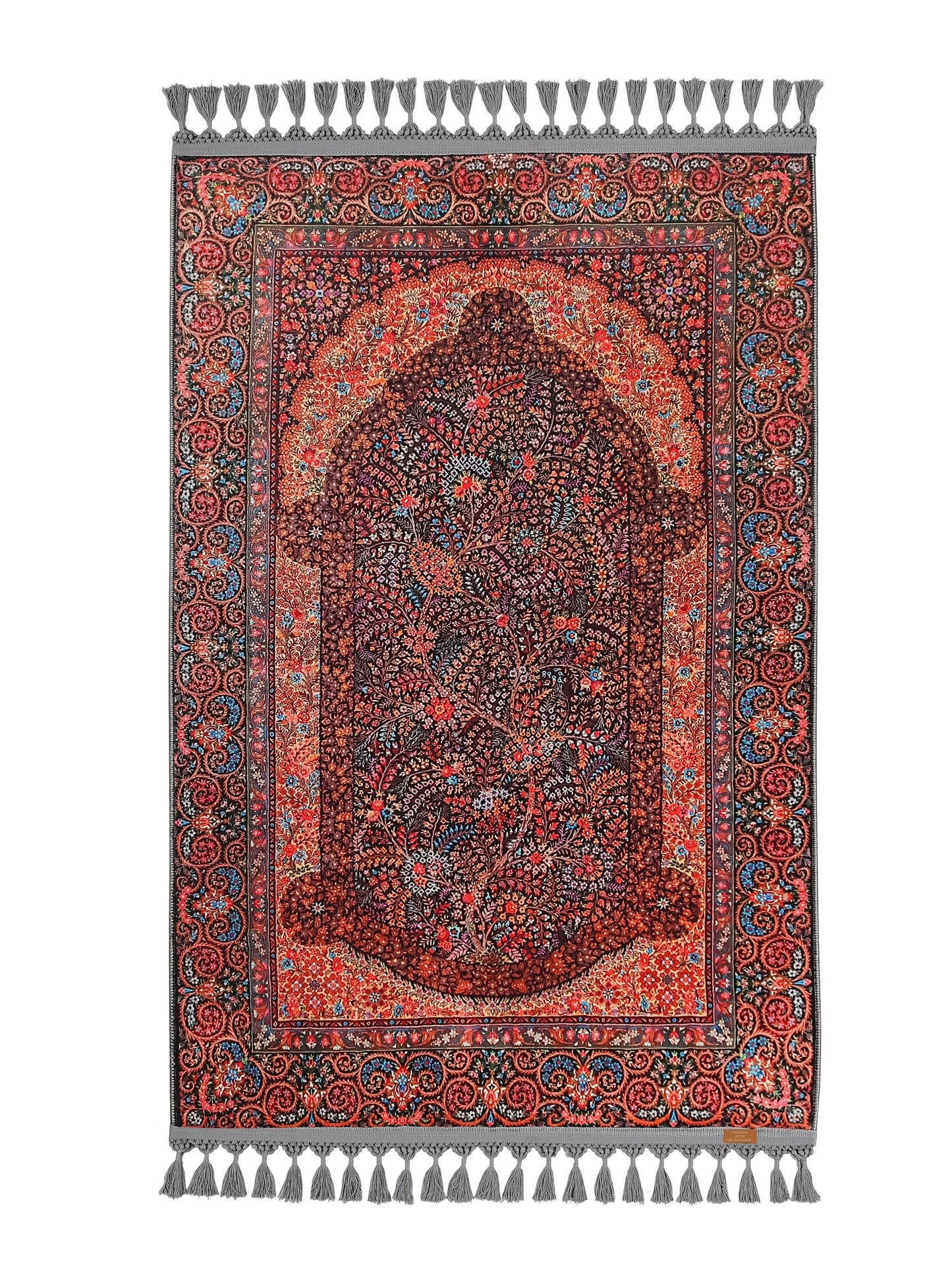 Turkish Prayer Rug, Ottoman Design, Soft Muslim Prayer Mat