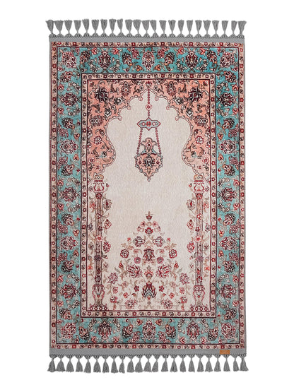 Turkish Prayer Rug, Ottoman Design, Muslim Prayer Mat