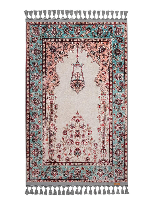 Turkish Prayer Rug, Ottoman Design, Muslim Prayer Mat