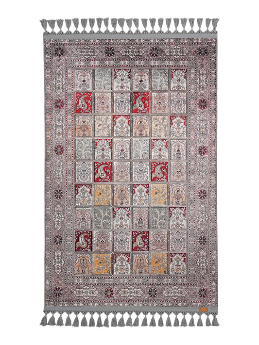 Turkish Prayer Rug, Soft Muslim Prayer Mat, Ottoman Design