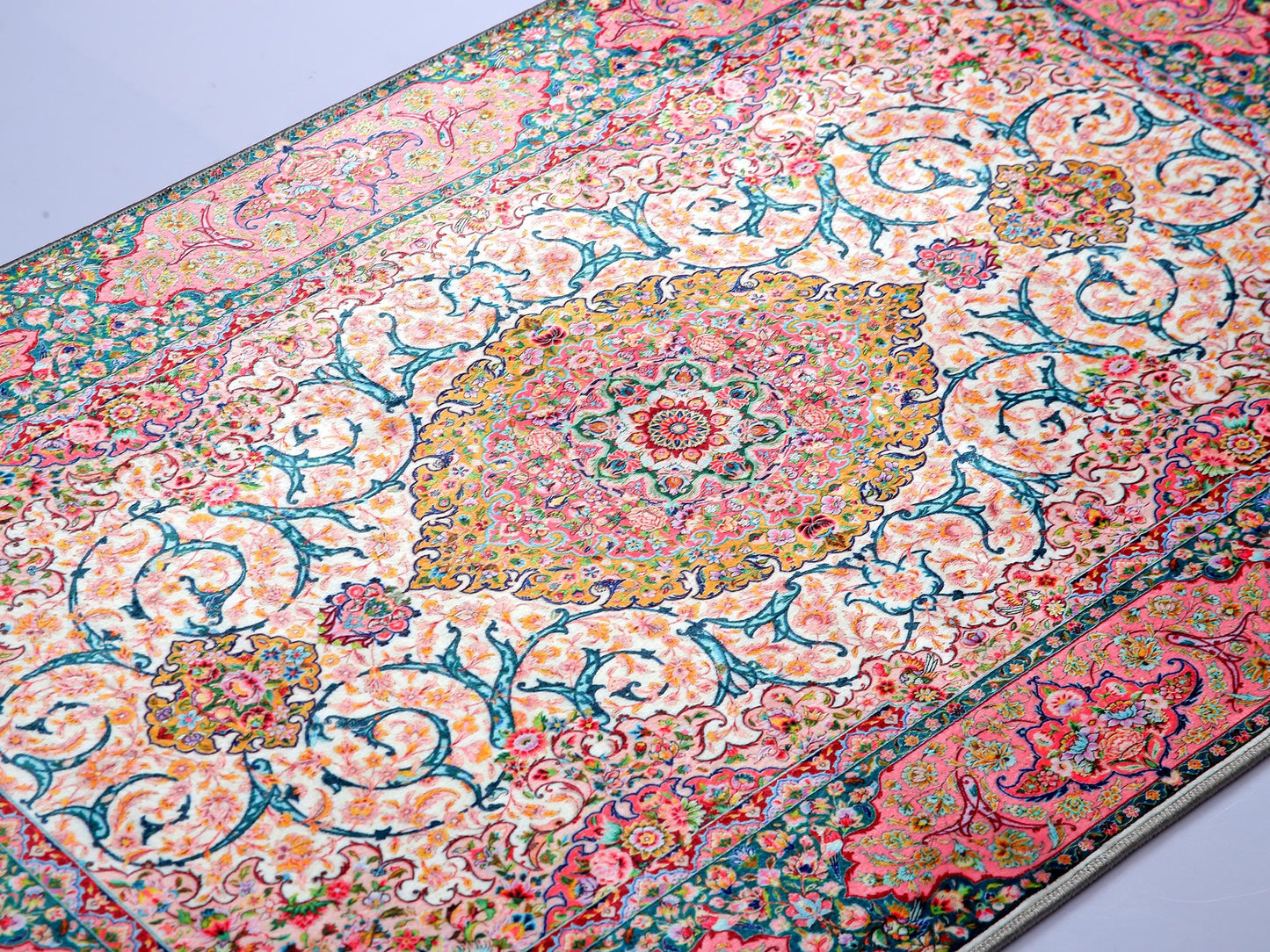 Turkish Prayer Rug, Ottoman Design, Soft Muslim Prayer Mat