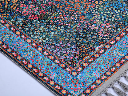 Turkish Prayer Rug, Ottoman Design, Soft Muslim Prayer Mat