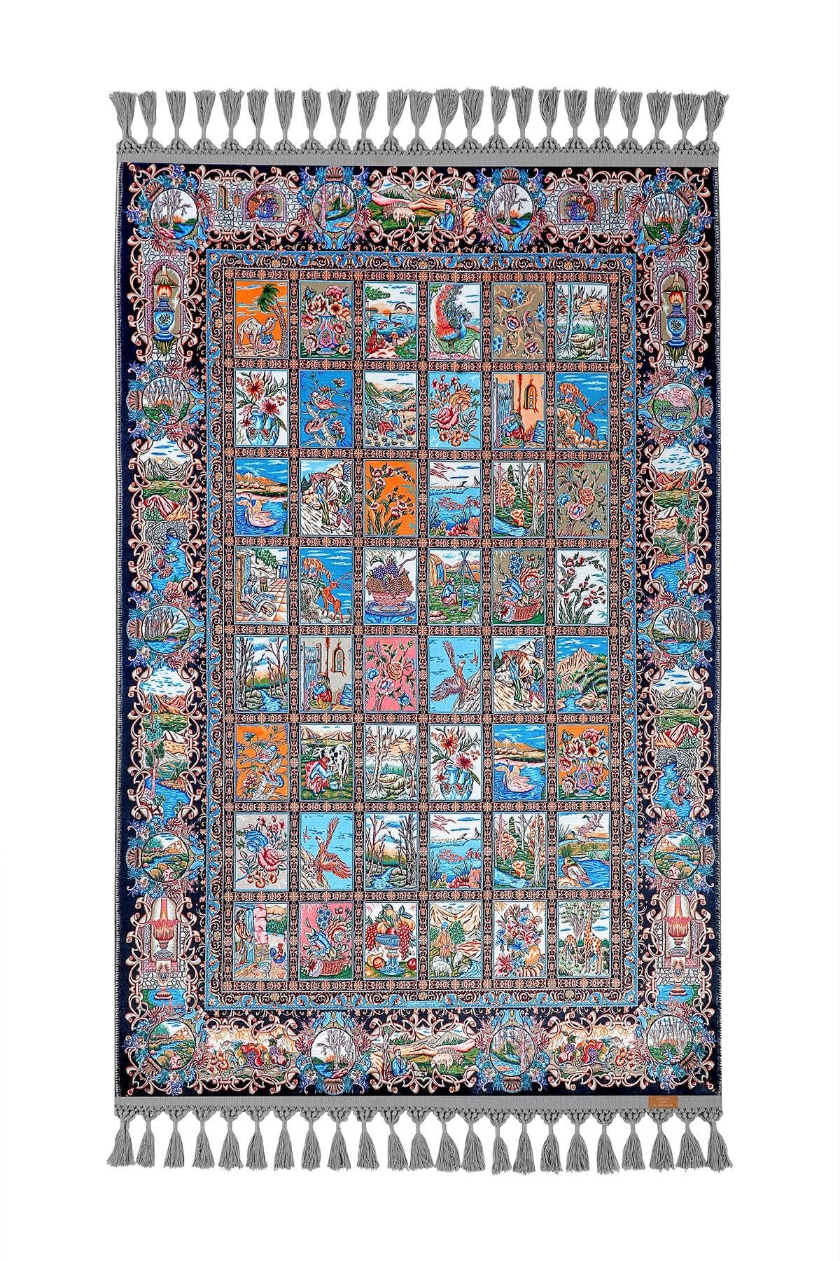 Turkish Prayer Rug, Soft Muslim Prayer Mat, Ottoman Design