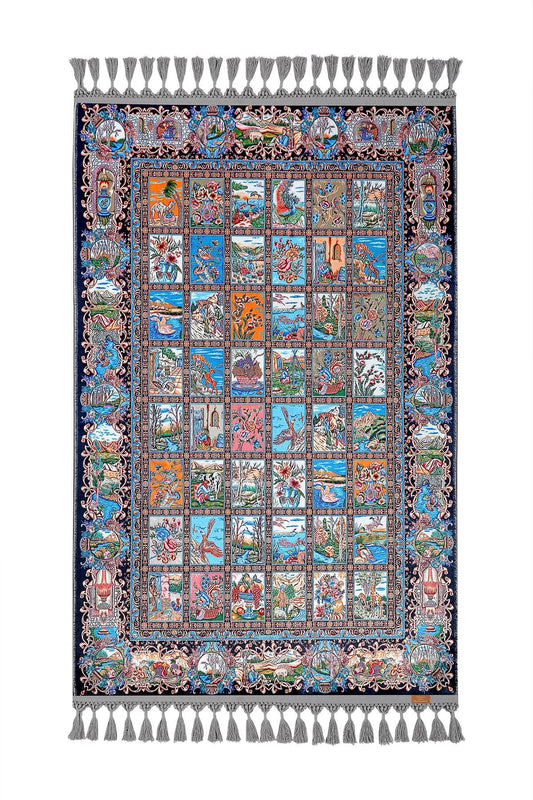 Turkish Prayer Rug, Soft Muslim Prayer Mat, Ottoman Design