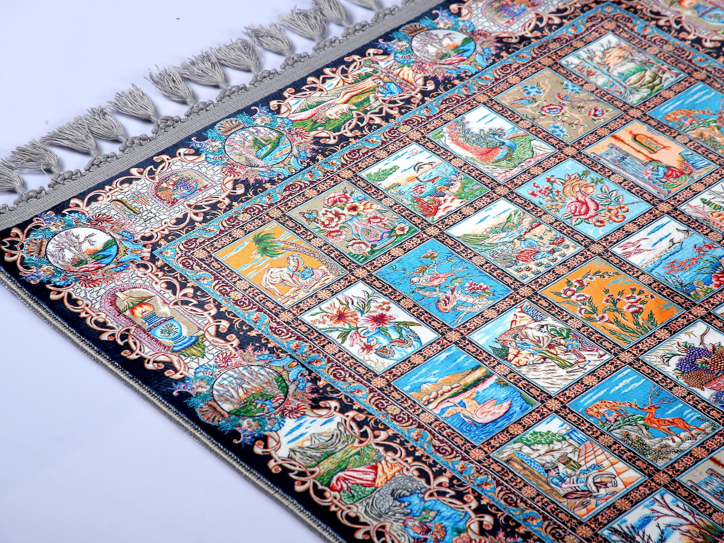 Turkish Prayer Rug, Soft Muslim Prayer Mat, Ottoman Design