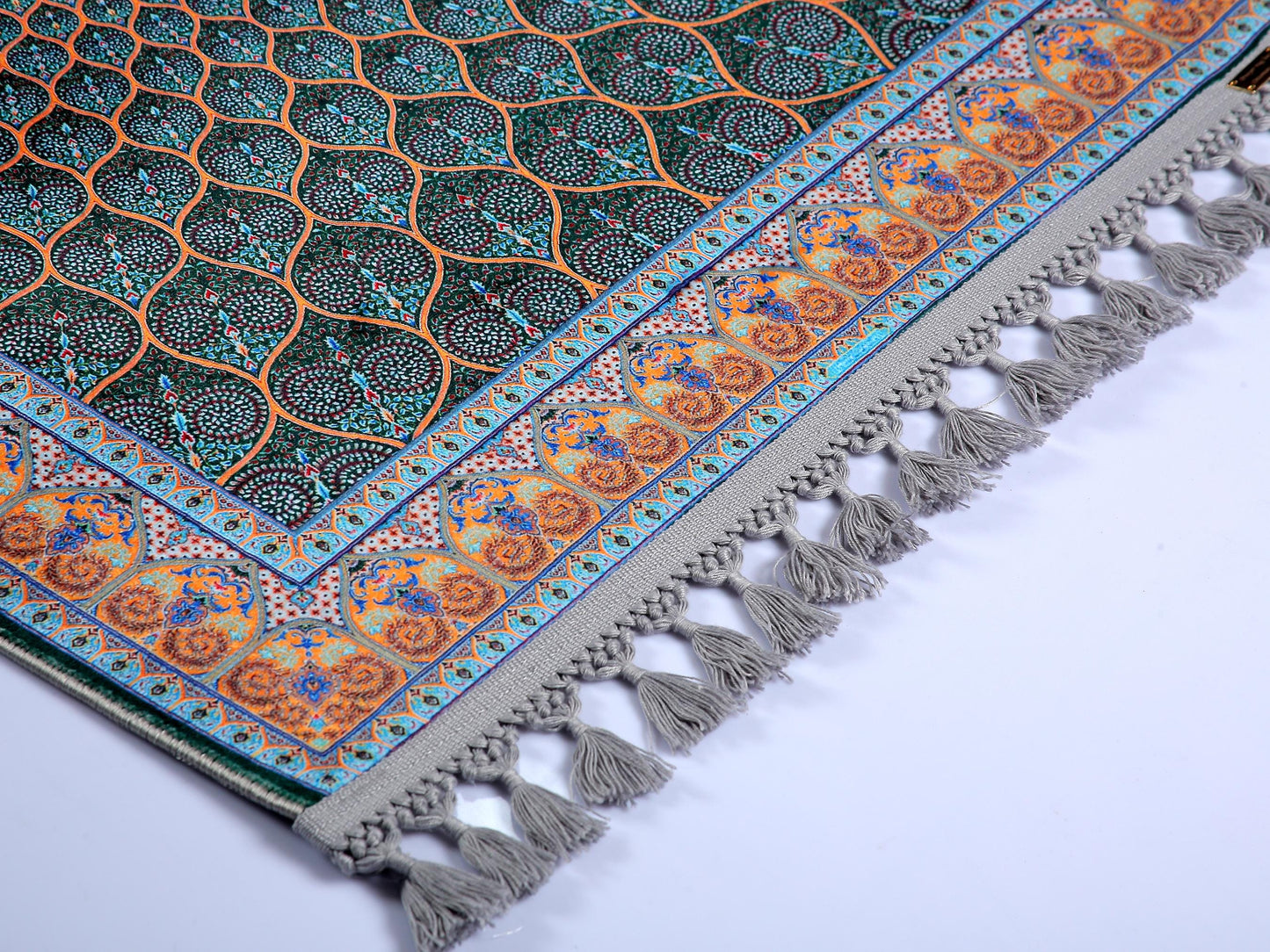 Turkish Prayer Rug, Traditional Ottoman Design, Soft Muslim Prayer Mat