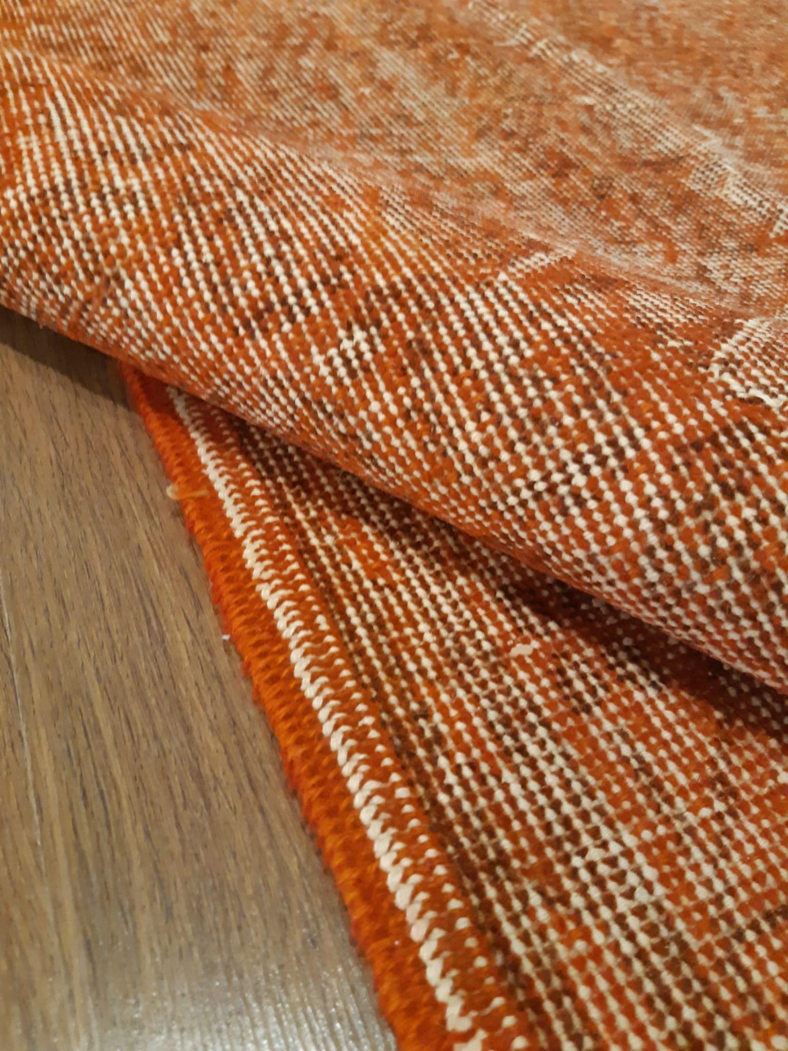 Vintage Turkish Wool Rug: Bohemian Anatolian Area Rug (3'8"x6'9")