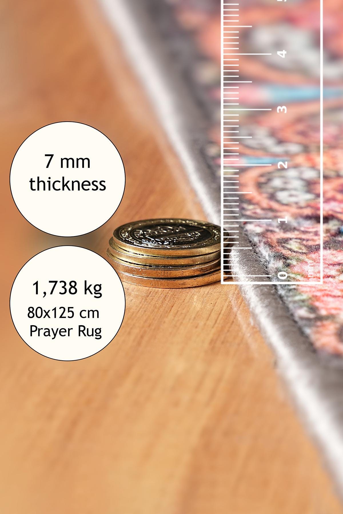 Turkish Prayer Rug, Ottoman Design, Muslim Prayer Mat