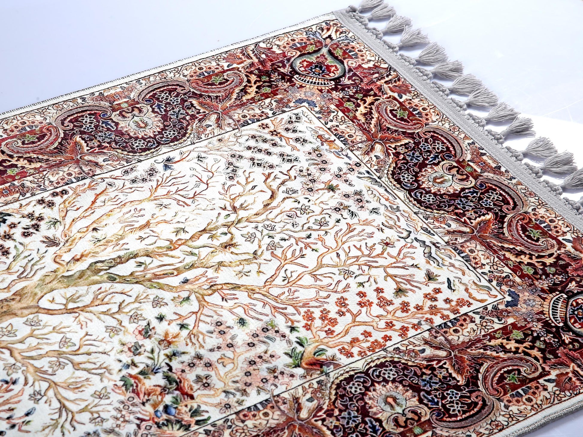 Turkish Prayer Rug, Ottoman Design Seccade, Muslim Prayer Mat