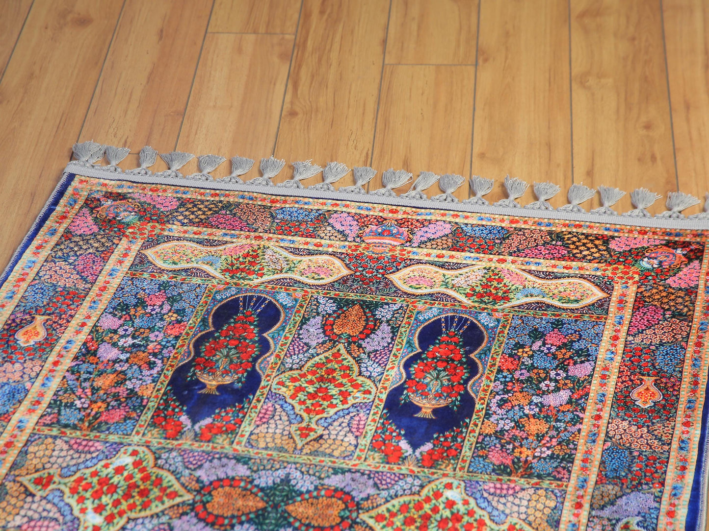 Turkish Prayer Rug, Ottoman Design, Soft Muslim Prayer Mat