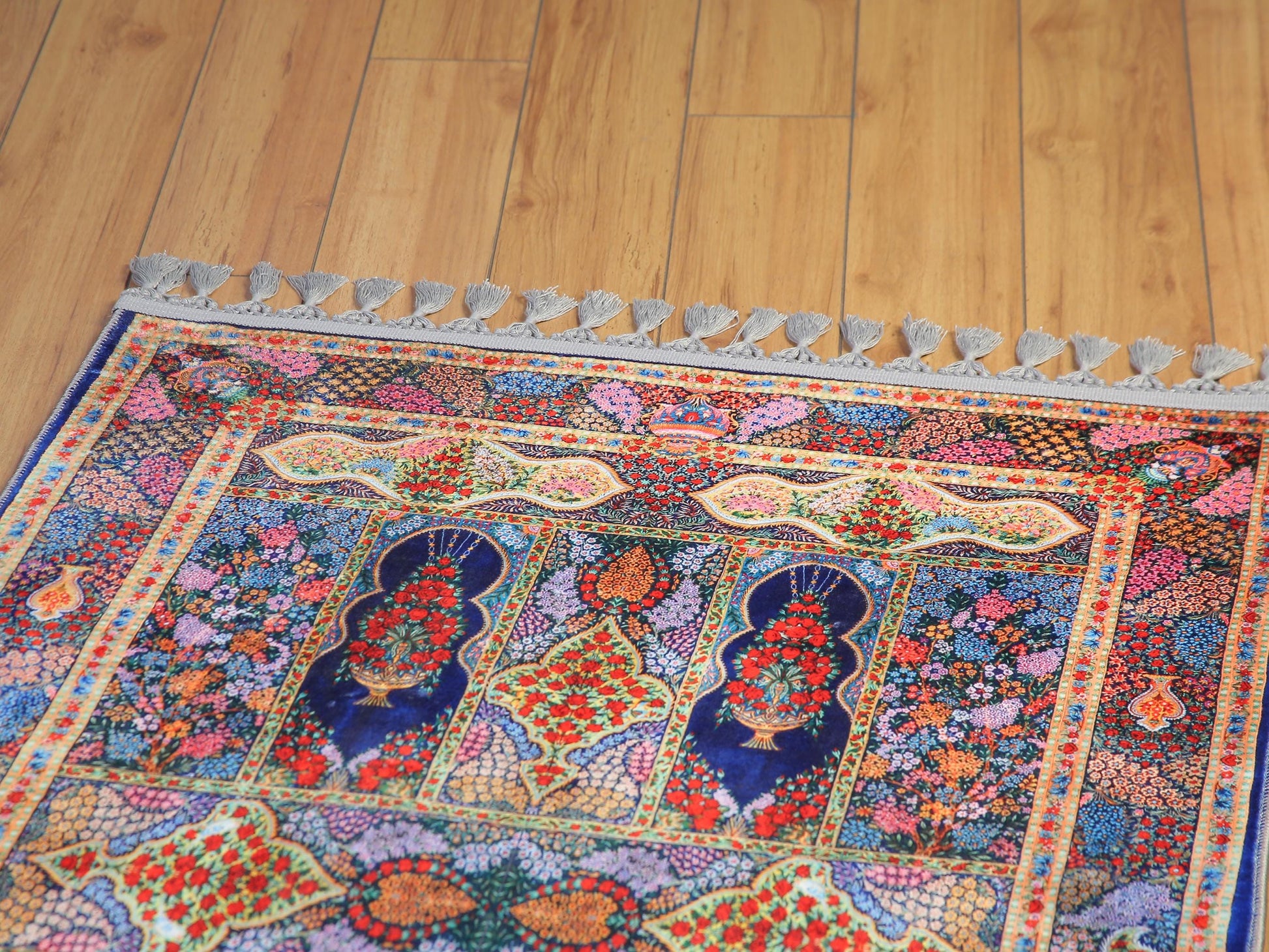 Turkish Prayer Rug, Ottoman Design, Soft Muslim Prayer Mat