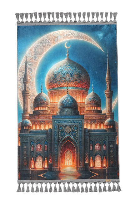 Turkish Prayer Rug, Digital Ottoman Design, Muslim Prayer Mat