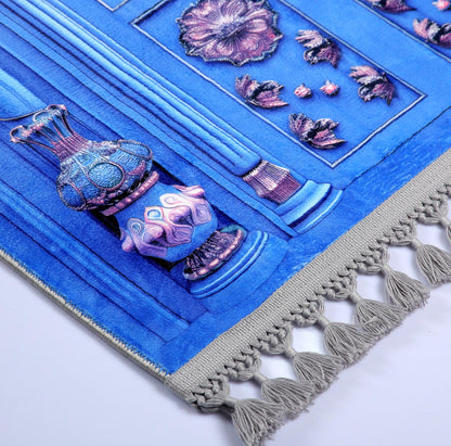 Turkish Prayer Rug, Ottoman Design Seccade, Muslim Prayer Mat