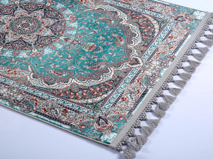 Turkish Prayer Rug, Traditional Ottoman Design, Muslim Seccade