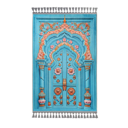 Turkish Prayer Rug, Ottoman Design, Soft Muslim Prayer Mat