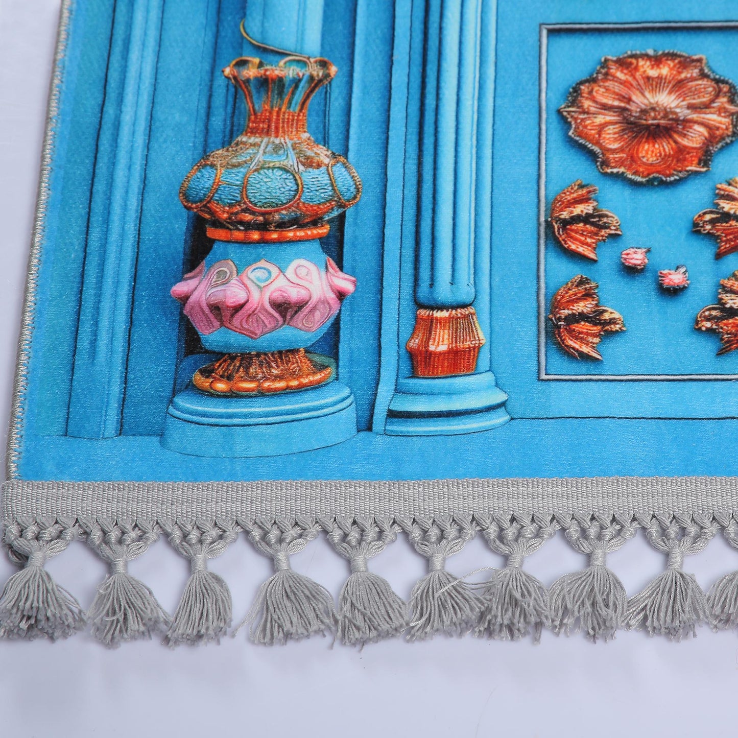Turkish Prayer Rug, Ottoman Design, Soft Muslim Prayer Mat