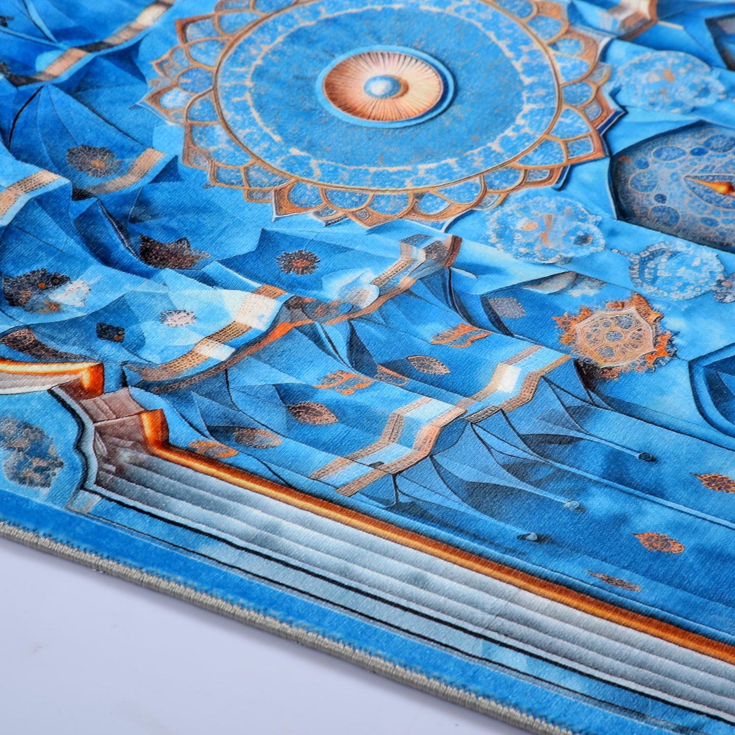 Turkish Prayer Rug, Soft Muslim Prayer Mat, Ottoman Design