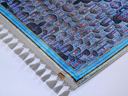 Turkish Prayer Rug, Ottoman Design Muslim Prayer Mat