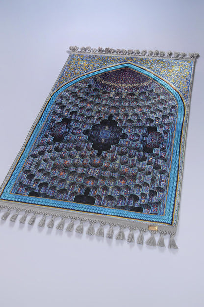 Turkish Prayer Rug, Ottoman Design Muslim Prayer Mat