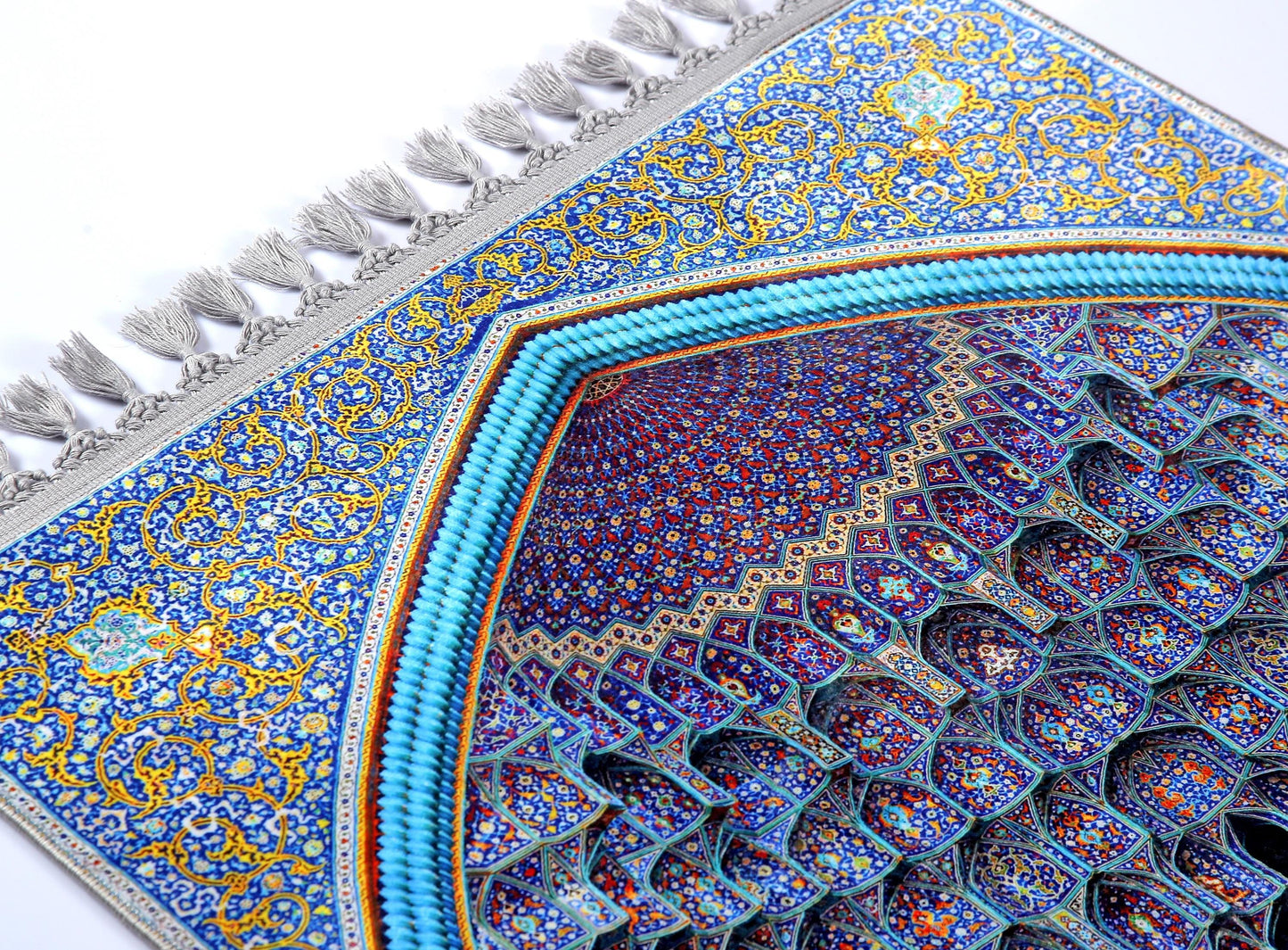 Turkish Prayer Rug, Ottoman Design Muslim Prayer Mat