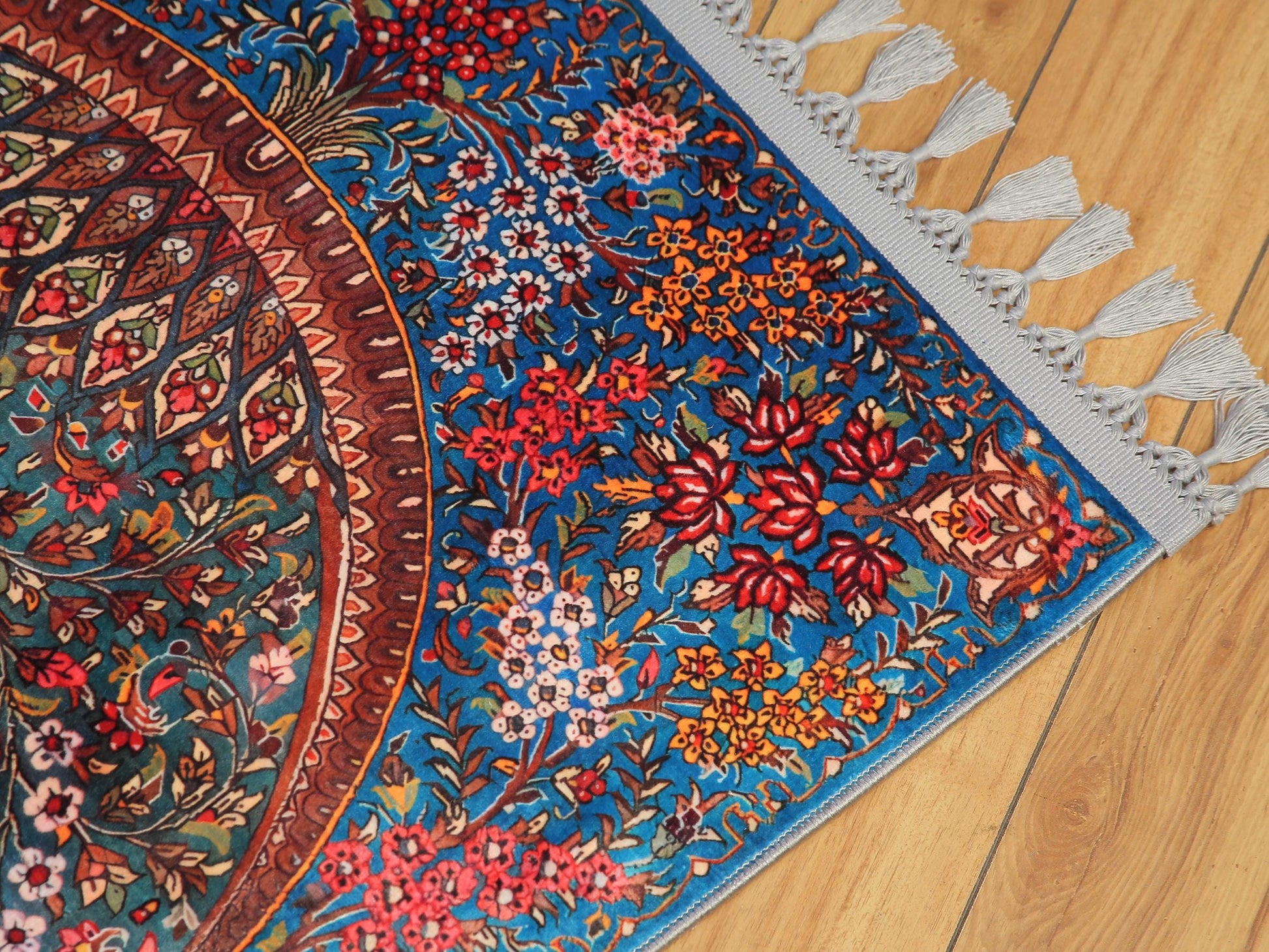 Turkish Prayer Rug, Ottoman Design, Soft Muslim Prayer Mat