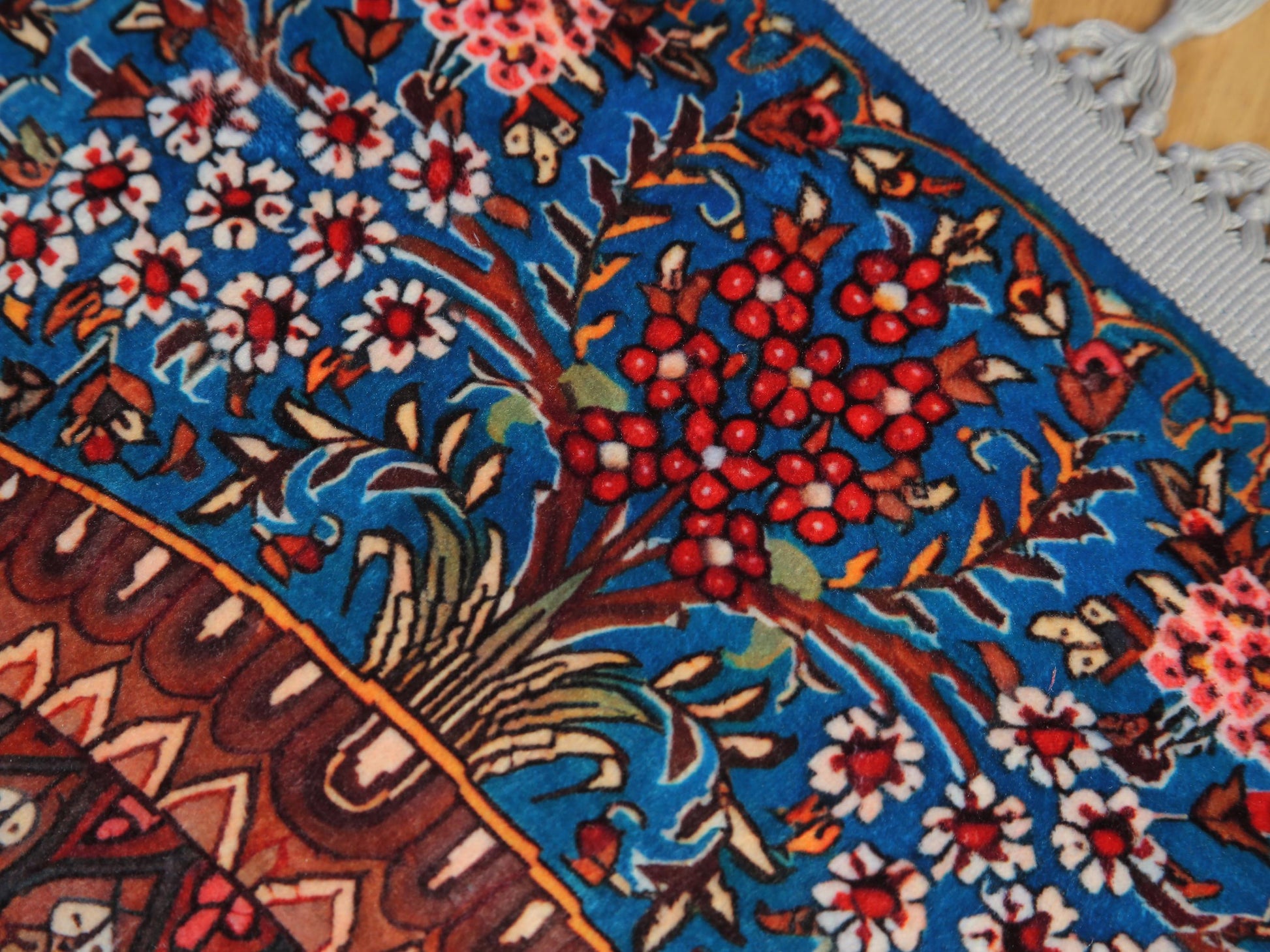 Turkish Prayer Rug, Ottoman Design, Soft Muslim Prayer Mat