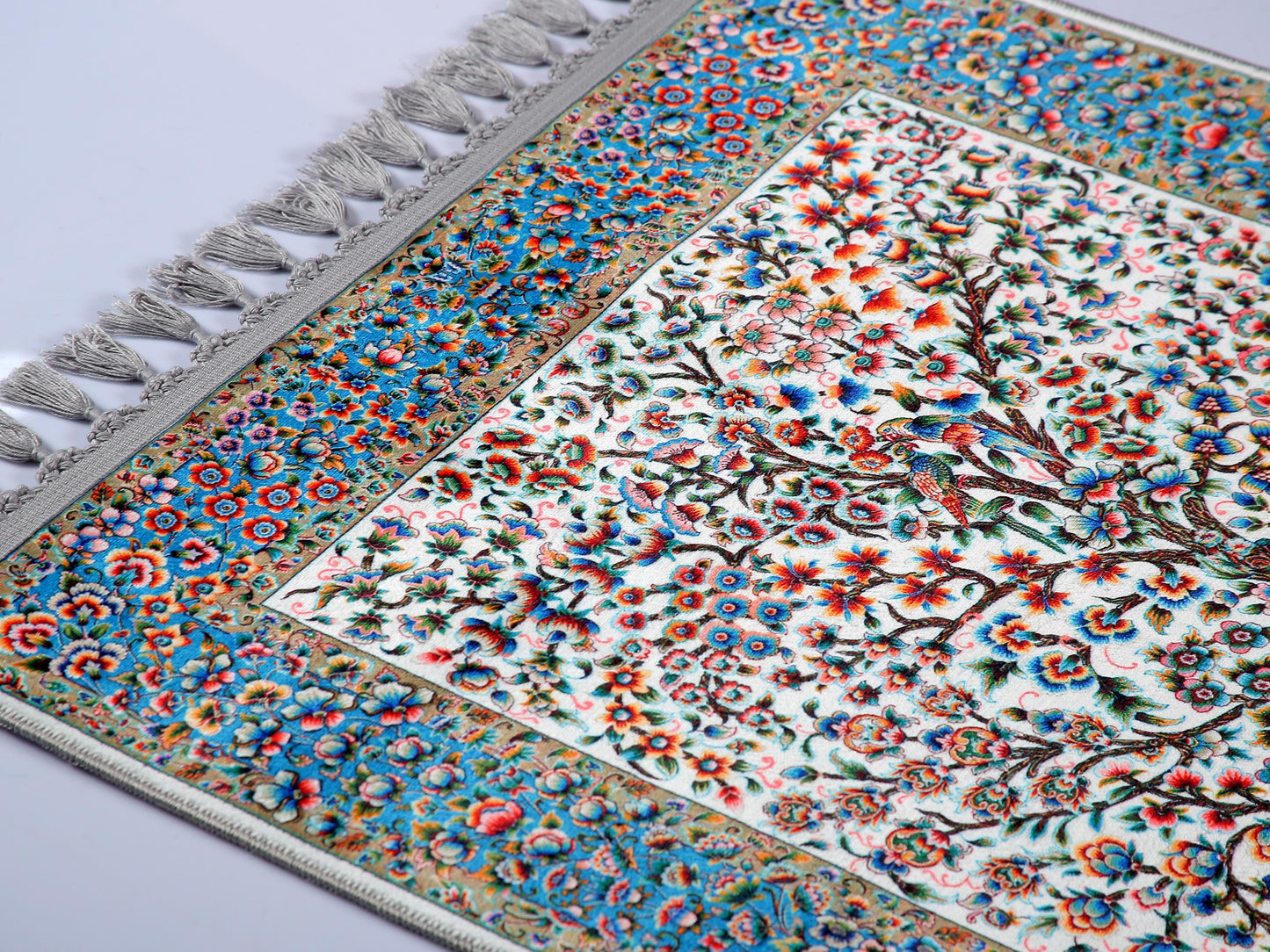 Turkish Prayer Rug, Ottoman Design, Soft Muslim Prayer Mat