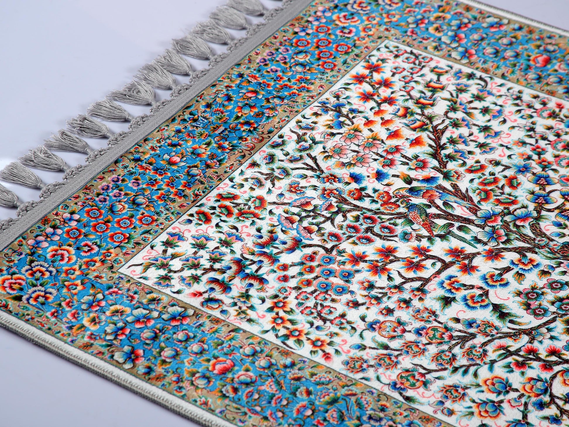 Turkish Prayer Rug, Ottoman Design, Soft Muslim Prayer Mat