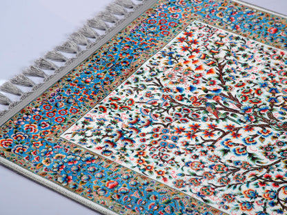 Turkish Prayer Rug, Ottoman Design, Soft Muslim Prayer Mat