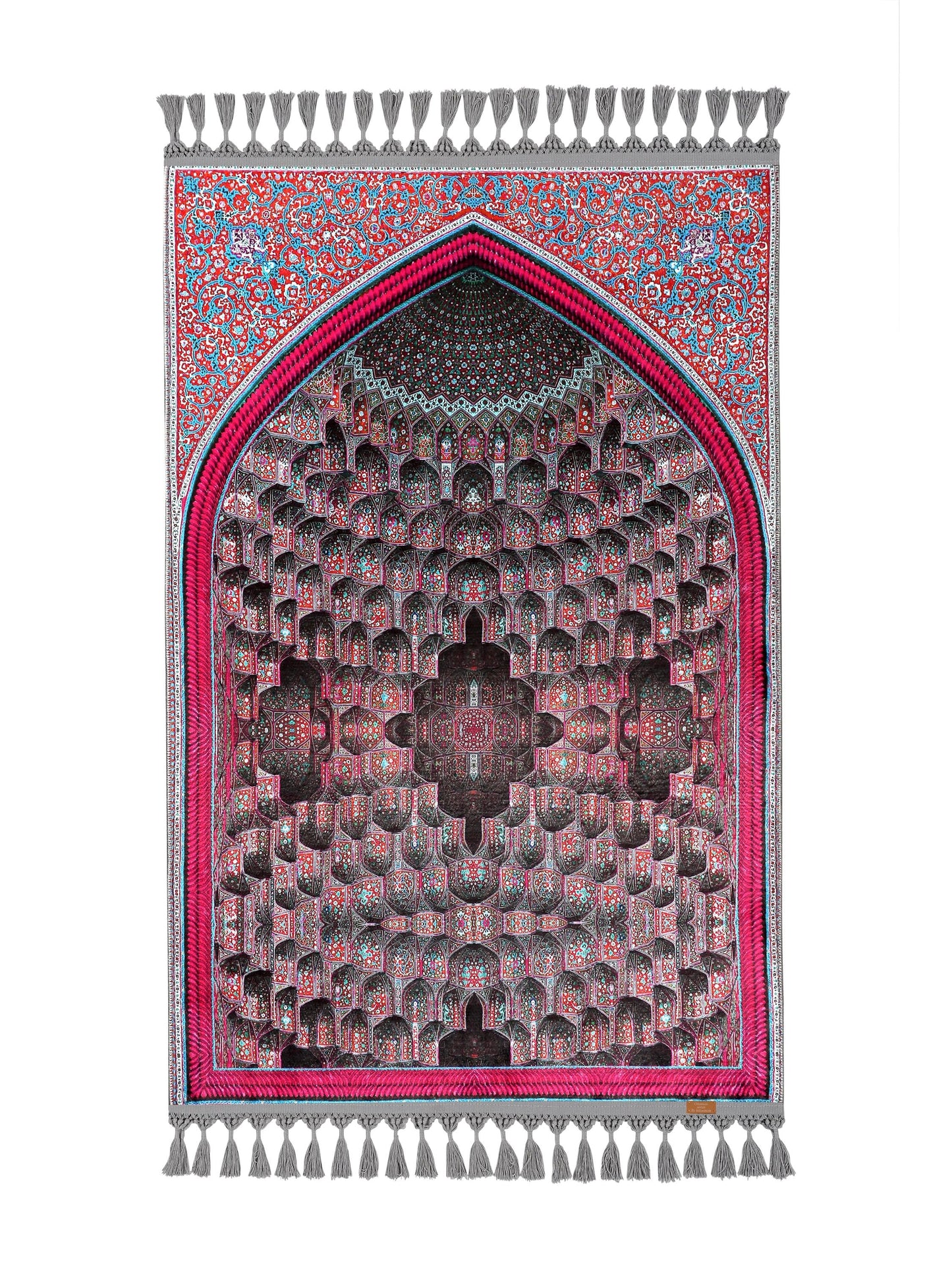 Turkish Prayer Rug, Ottoman Design, Soft Muslim Prayer Mat