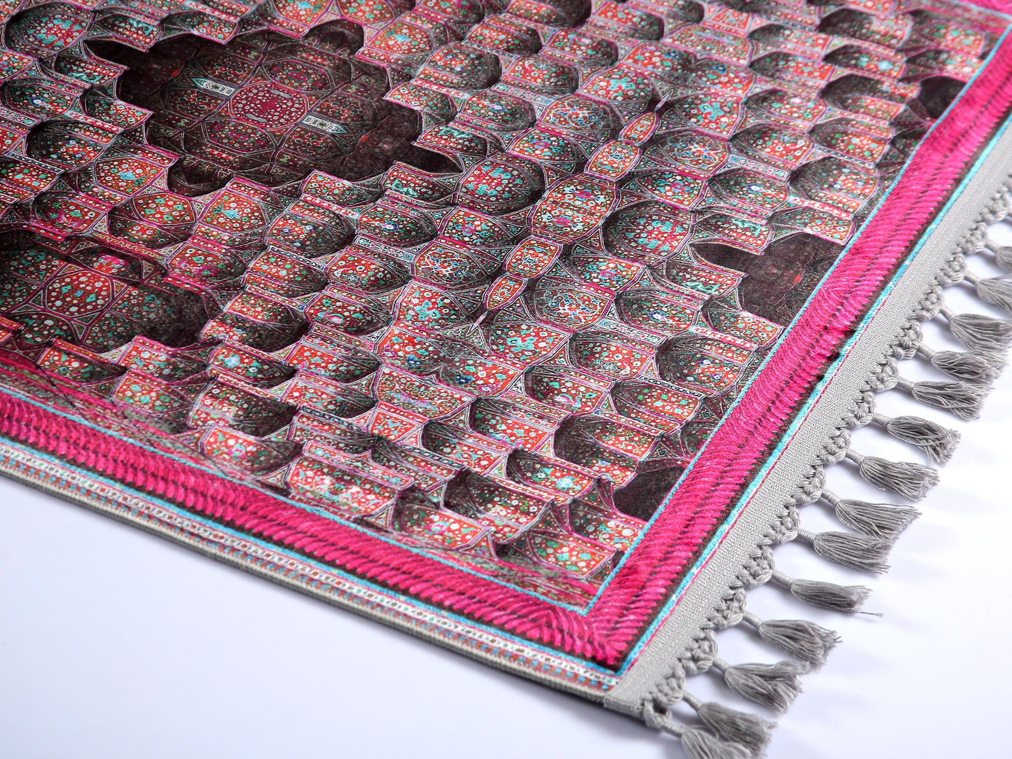 Turkish Prayer Rug, Ottoman Design, Soft Muslim Prayer Mat