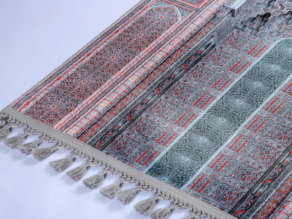 Turkish Prayer Rug, Ottoman Design, Soft Muslim Prayer Mat