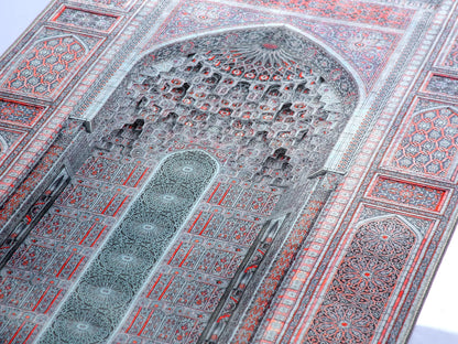 Turkish Prayer Rug, Ottoman Design, Soft Muslim Prayer Mat