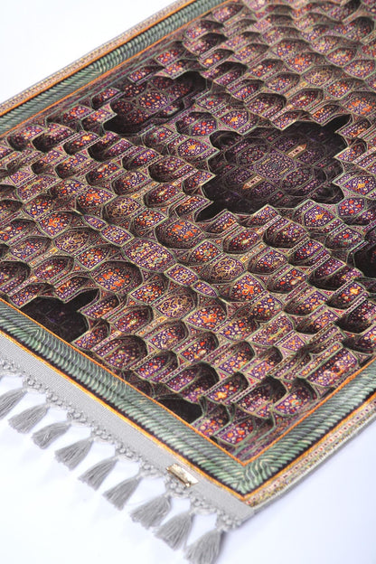 Turkish Prayer Rug, Ottoman Design, Soft Muslim Prayer Mat